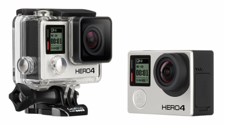 Picture of Go Pro Hero 4 action camera for bike touring, adventure cycling or bike packing