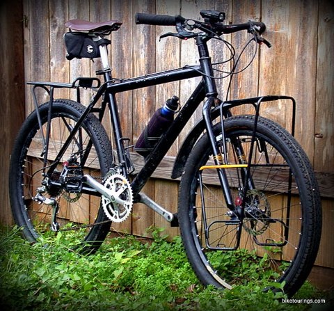 Picture of mountain bike for bicycle touring, commuting and bike packing
