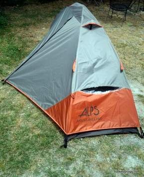 Picture of one person tent for bike touring
