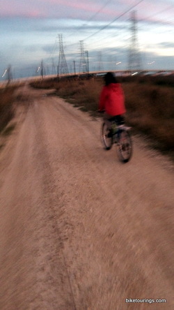 Picture of gravel grinding bike ride