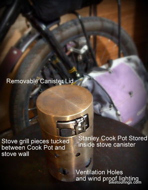 Picture of DIY cook stove for bike touring