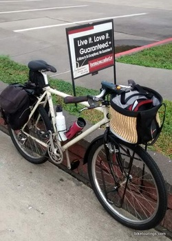 Picture of mountain bike being used for bicycle commuting