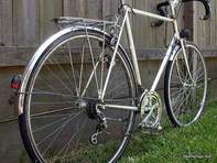 Picture of Motobecane Prestige with chrome rear rack and fenders.