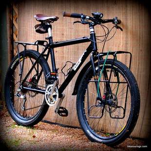 Picture of mountain bike for bicycle touring, bike packing and bike commuting