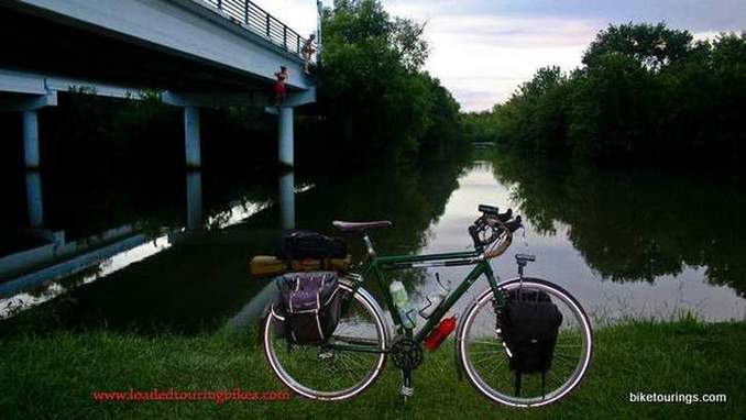Picture of Touring Bike with Racks and Panniers