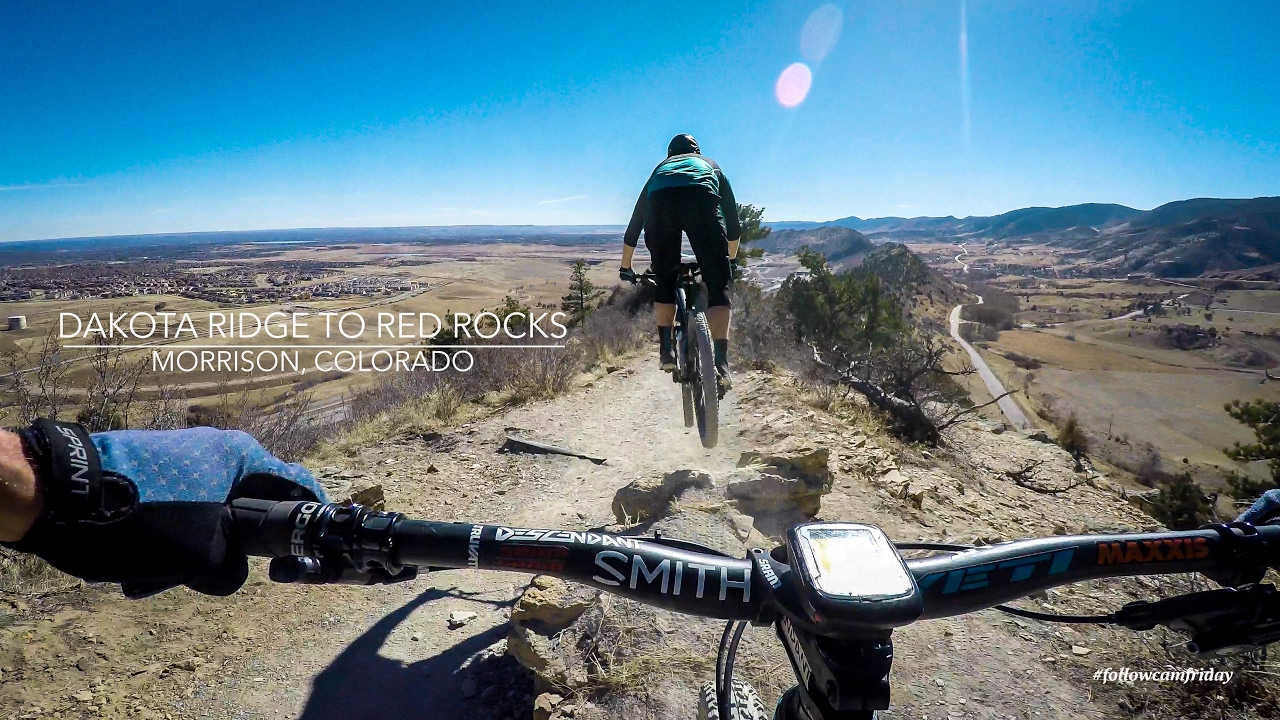 Picture of mountain bike riders on Dakota Ridge Trail, Morrison, CO