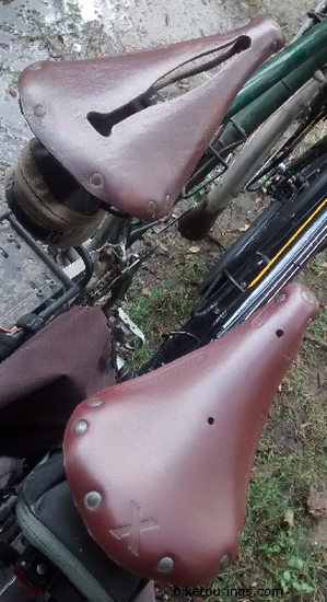Picture of Selle Anatomica Titanico Series Saddles on touring bike and mountain bike