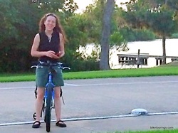 Picture of Happy Woman with Bike fit